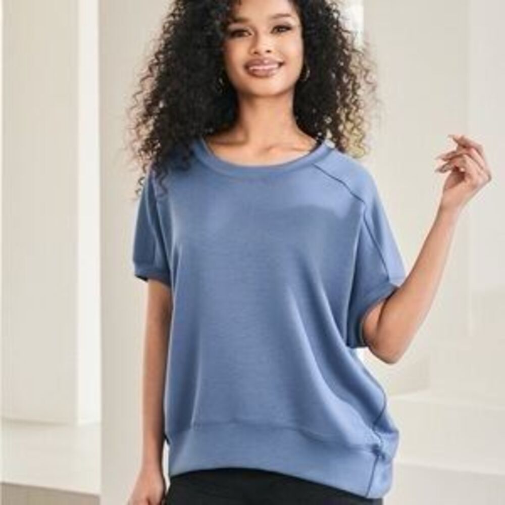 Betabrand boxy muscle sweatshirt large